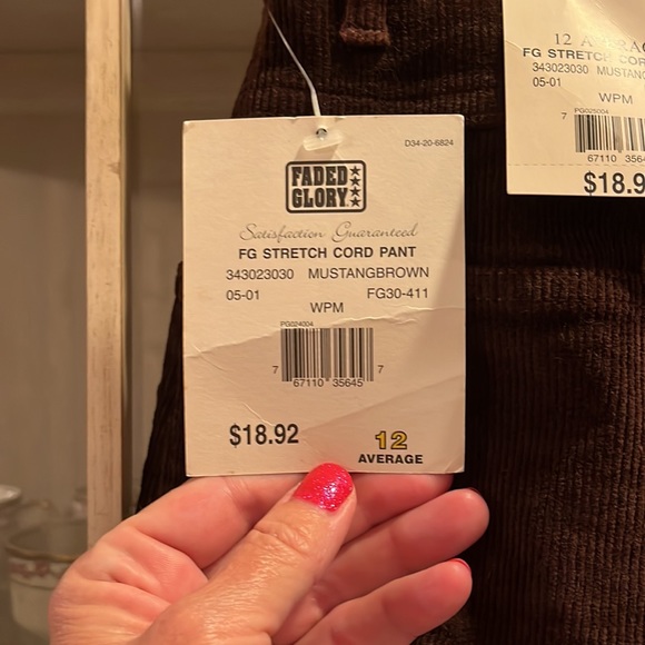 Women’s Faded Glory Stretch Cords Size 12 Average - Picture 4 of 5